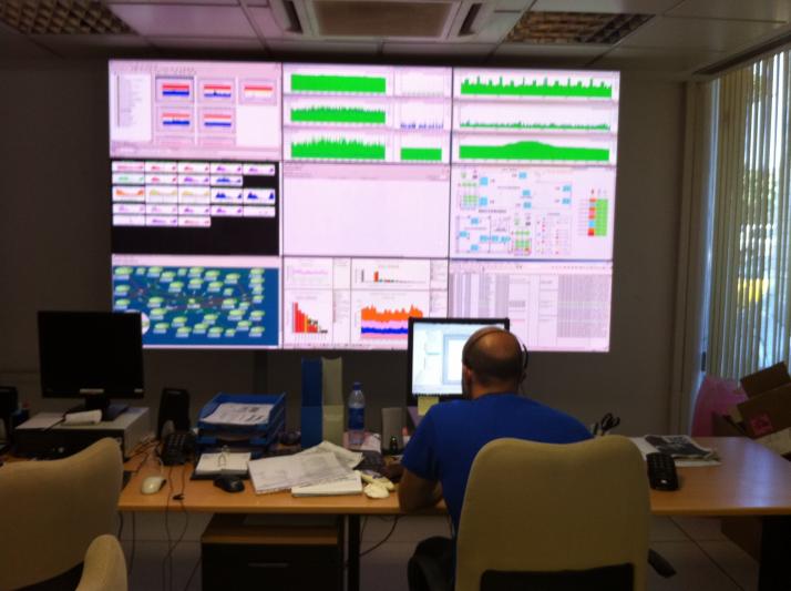Vista del CPD, 24 horas de monitorización, durante todo el año
