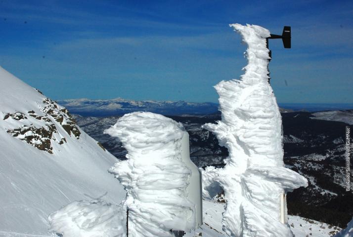 Icing detail on EG007-Dos Hermanas (2.225 m.a.s.l.). 1st March 2016