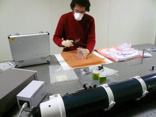 Unidad de caracterización de elementos ópticos