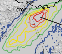 Hundimiento del terreno en Lorca