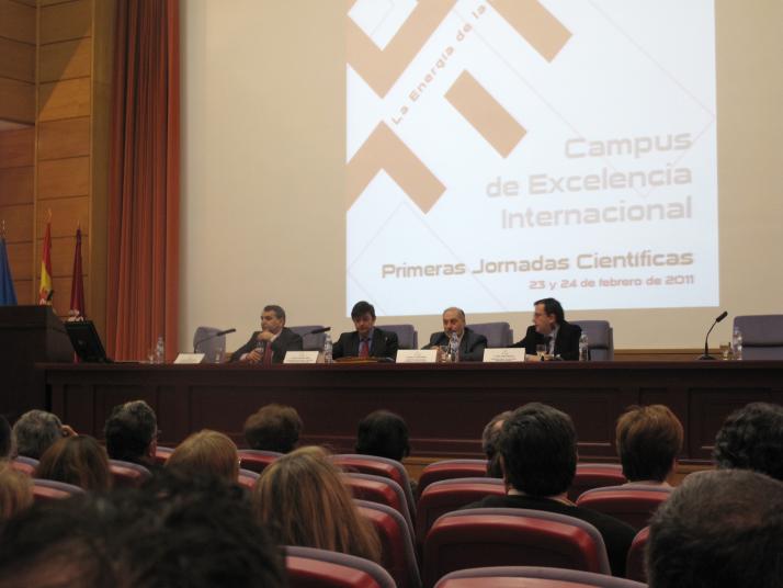 Acto de apertura de las Primeras Jornadas Científicas del Campus Moncloa