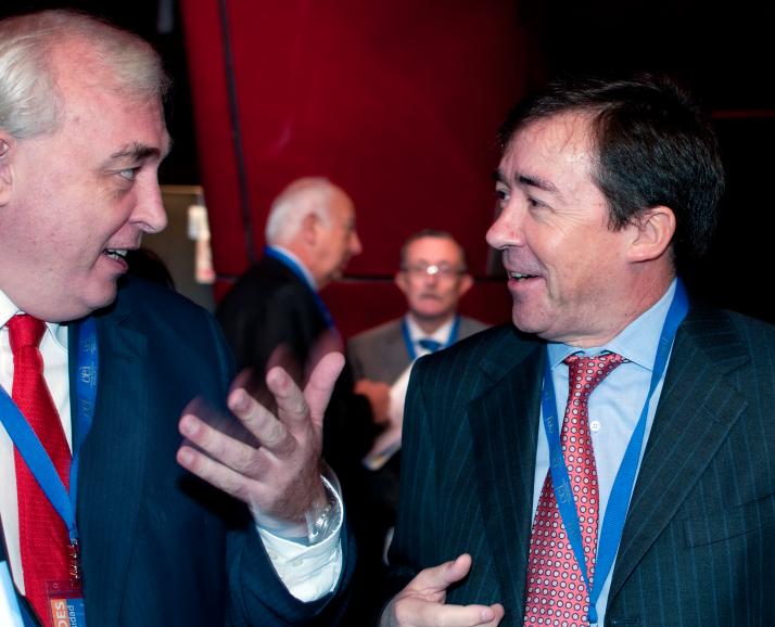 UPM Chancellor, Javier Uceda & the UCM Chancellor, José Carrillo