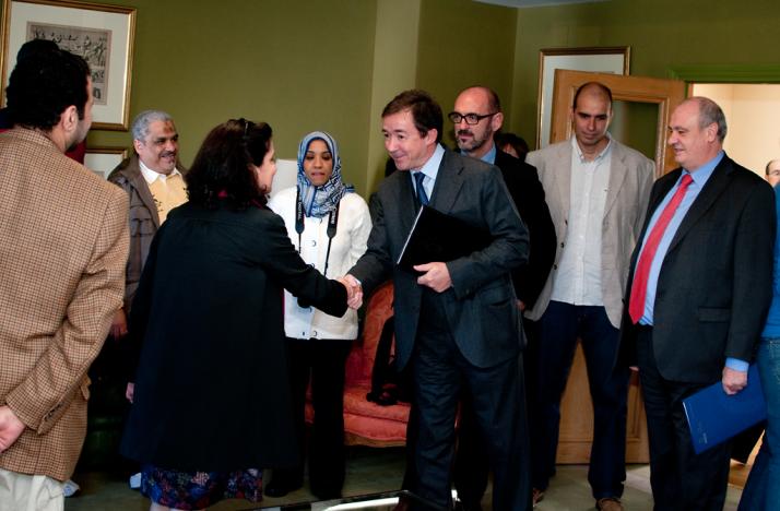 José Carrillo y Carlos Conde, rectores de las Universidades Complutense y Politécnica de Madrid