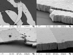 Imágenes de un recubrimiento nanoestructurado de wolframio